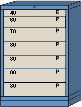 Counter High Modular Drawer Cabinet
