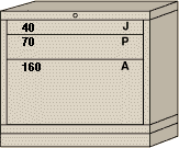 Desk High Modular Drawer Cabinet